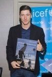 ROBERT LEWANDOWSKI AMBASADOREM UNICEF; Warszawa 23-03-2014; n/z: Robert Lewandowski