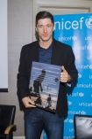 ROBERT LEWANDOWSKI AMBASADOREM UNICEF; Warszawa 23-03-2014; n/z: Robert Lewandowski
