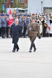 2008-05-03, Warszawa, Pl. Pisudskiego - Obchody wita Narodowego 3 maja
Na zdjciu: Lech Kaczyski - Prezydent RP na przywitaniu z onerzami