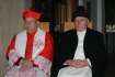 Przed bazylika na Skalce w Krakowie odsloniety zostal pomnik Jana Pawa II. n/z kard. Stanisaw Dziwisz (L)