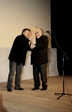 Lublin 5.04.2008r.IX Miedzynarodowe Dni Filmu Dokumentalnego Rozstaje Europy.Jerzy Hoffman otrzymuje nagrode.