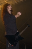 Hunterfest IV 2007 rok, w Szczytnie. 2 dniowy maraton koncertw Heavy Metalowych. Zesp Hunter, na zdjciu Piotr "Pit" Kdzierzawski.