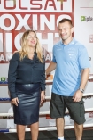 ADAMEK VS SALETA POLSAT BOXING NIGHT; Warszawa 13-08-2015; n/z:  Tomasz Adamek Karolina Szostak