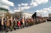 Warszawa, Plac Pisudskiego 2010.04.17. Naboestwo aobne ku czci ofiar katastrofy lotniczej
n/z 