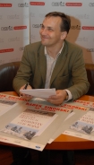 Spotkanie autorskie z Radkiem Sikorskim w warszwskim EMPiKu.