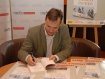 Spotkanie autorskie z Radkiem Sikorskim w warszwskim EMPiKu.