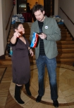 W Paacu Kultury i Nauki w Warszawie 19 lutego 2008 roku odbya si konferencja prasowa powicona nowej ramwce programu TVN. n/z Dorota Wellman i Marcin Prokop