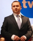 W Paacu Kultury i Nauki w Warszawie 19 lutego 2008 roku odbya si konferencja prasowa powicona nowej ramwce programu TVN. n/z Kamil Durczok