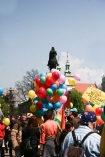 Krakw, 26.04.2008. Ponad tysic osb przeszo w Marszu Tolerancji ulicami Krakowa.