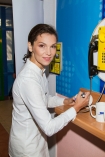 Konferencja pracowa nowego programu TVP1 - OCALONY ŚWIAT; Warszawa 28-08-2014; n/z: Olga Bonczyk