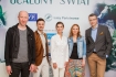 Konferencja pracowa nowego programu TVP1 - OCALONY ŚWIAT; Warszawa 28-08-2014; n/z: Cezary Kosinski; Mateusz Damiecki; Olga Bonczyk; Ewelina Flinta; Grzegorz Mistal