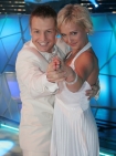 28.09.2007 odby si prolog programu "Gwiazdy Tacz na  Lodzie". 4 pary rywalizoway o wejcie do gwnej czci programu. n/z Aneta Kowalska i Rafa Mroczek .