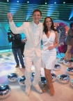 28.09.2007 odby si prolog programu "Gwiazdy Tacz na  Lodzie". 4 pary rywalizoway o wejcie do gwnej czci programu. n/z Michaela Krutska i Przemysaw Babiarz.