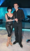 28.09.2007 odby si prolog programu "Gwiazdy Tacz na  Lodzie". 4 pary rywalizoway o wejcie do gwnej czci programu. n/z Prowadzcy: Tatiana Okupnik i Maciej Kurzajewski.