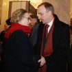 Teatr Narodowy w Warszawie zorganizowa 40 lecie zdjcia Dziadw w rezyserii Kazimierza Dajmka. Wrd goci by Pan Prezydent oraz najblisza rodzina a take Minister Kultury oraz Marszaek Sejmu i wielu innych znamienitych osobistoci wiata kultury i polityki. n/z: Maja Komorowska i Bogdan Zdrojewski/