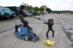 Policyjny robot w czasie pokazw z okazji Obchodw 10 rocznicy powstania Lotnictwa Sub Porzdku Publicznego MSWiA