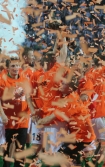 Orange Ekstraklasa: Legia Warszawa - Zagbie Lubin 1:2 n/z Mistrz Polski Zagbie Lubin z Pucharem