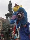Parada Smokw 2007: Parada smokw i rycerzy na Rynku Gwnym w Krakowie.