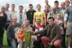Gala z okazji Stulecia Cracovii. n/z Hokeici Cracovii (Mistrz Polski) z pucharem