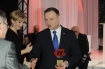 2016-01-26, Gala Czlowiekiek wolnosci 2015 tygodnika wSieci, Warszawa, Polska n/z  Andrzej Duda Agata Duda