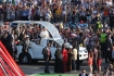 29.07.2016, Brzegi kolo Krakowa, Swiatowe Dni Mlodziezy, World Youth Day 2016 n/z  Czuwanie papiez Franciszek pope Francis przejscie przez brame